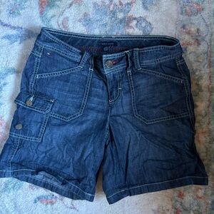 Denim Blue Women's Bermuda Jean Shorts